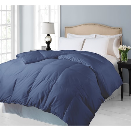 Blue Ridge Cotton Hypoallergenic Down Alternative Comforter, Indigo, Twin 122527